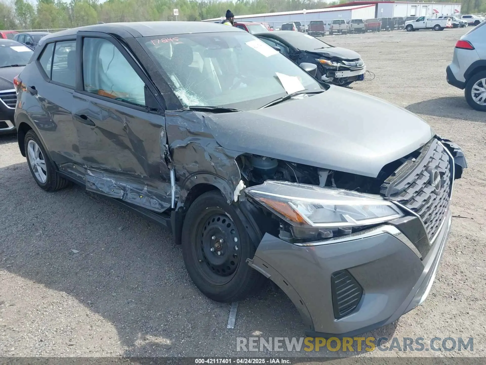 1 Photograph of a damaged car 3N1CP5BV7NL506159 NISSAN KICKS 2022