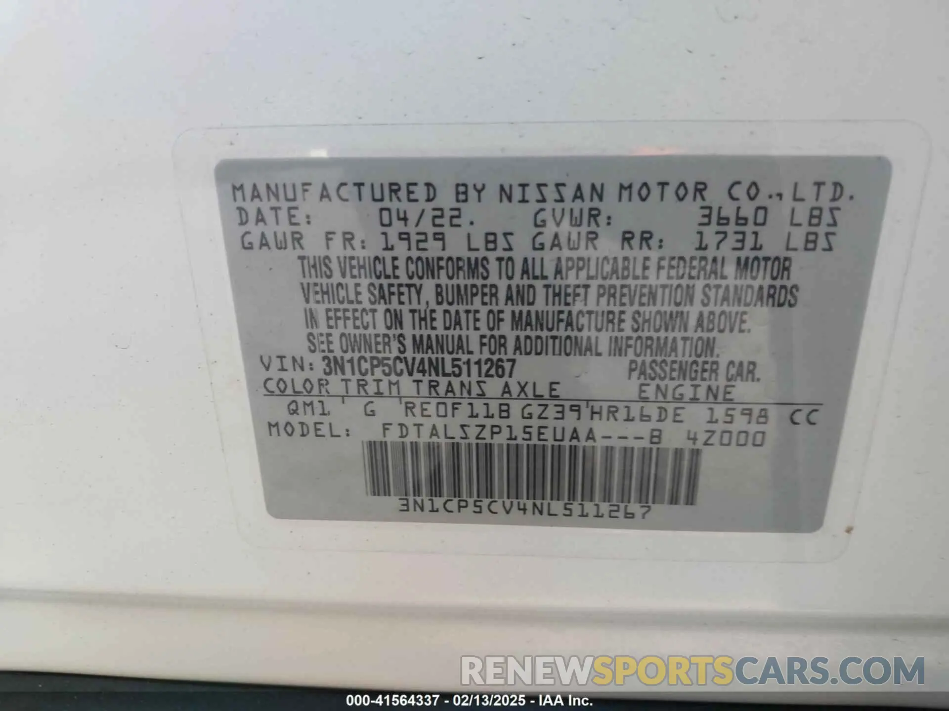 9 Photograph of a damaged car 3N1CP5CV4NL511267 NISSAN KICKS 2022