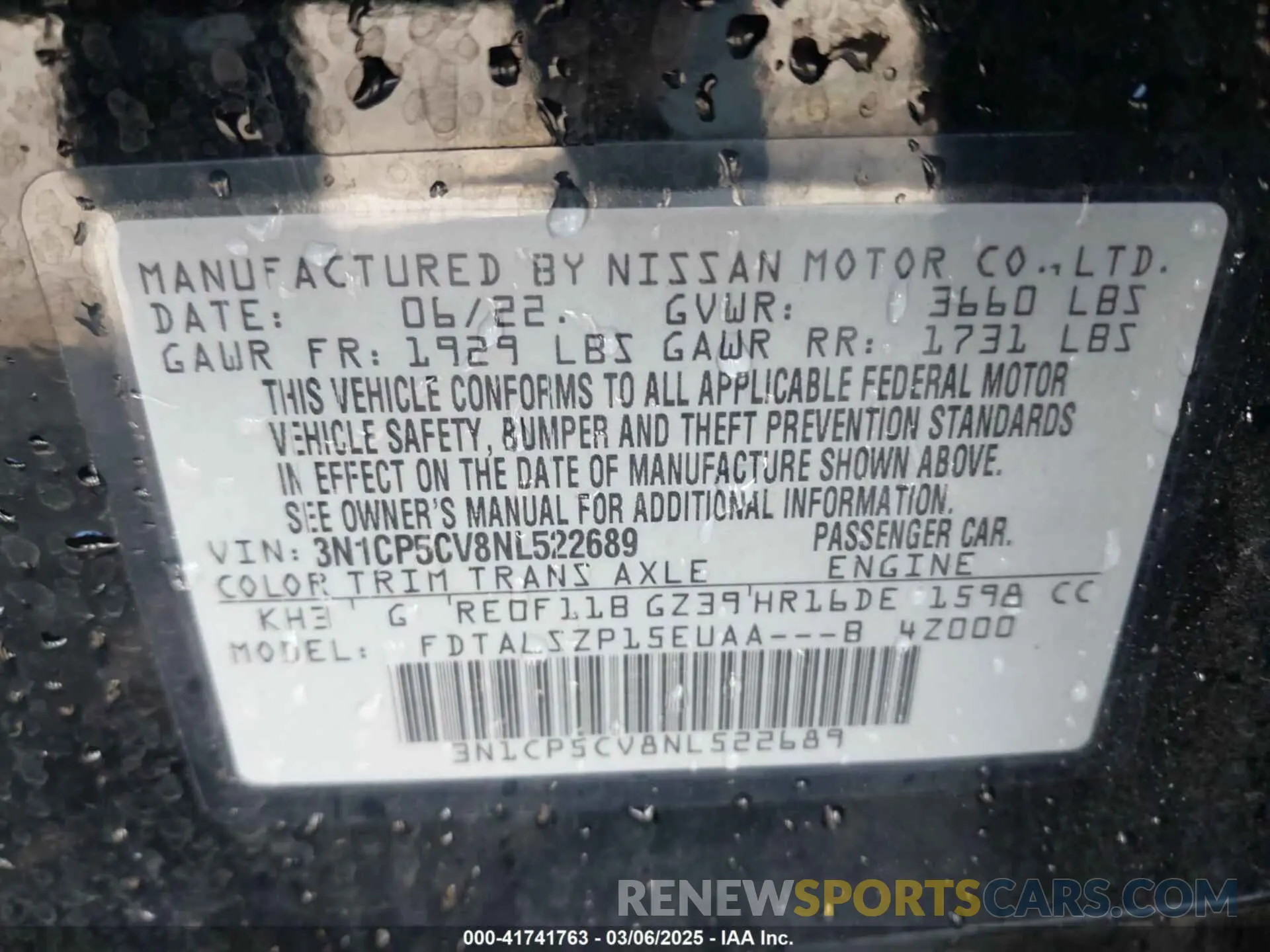 9 Фотография поврежденного автомобиля 3N1CP5CV8NL522689 NISSAN KICKS 2022