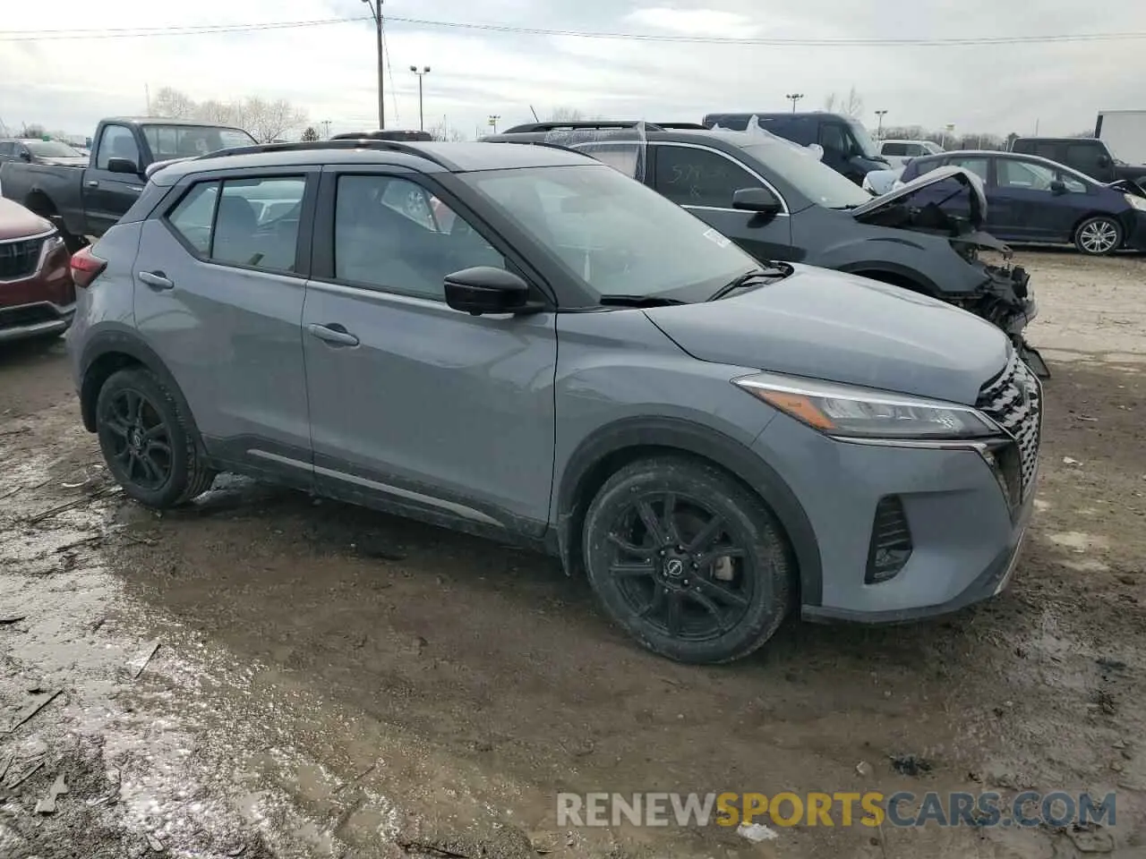 4 Photograph of a damaged car 3N1CP5DV1NL505568 NISSAN KICKS 2022