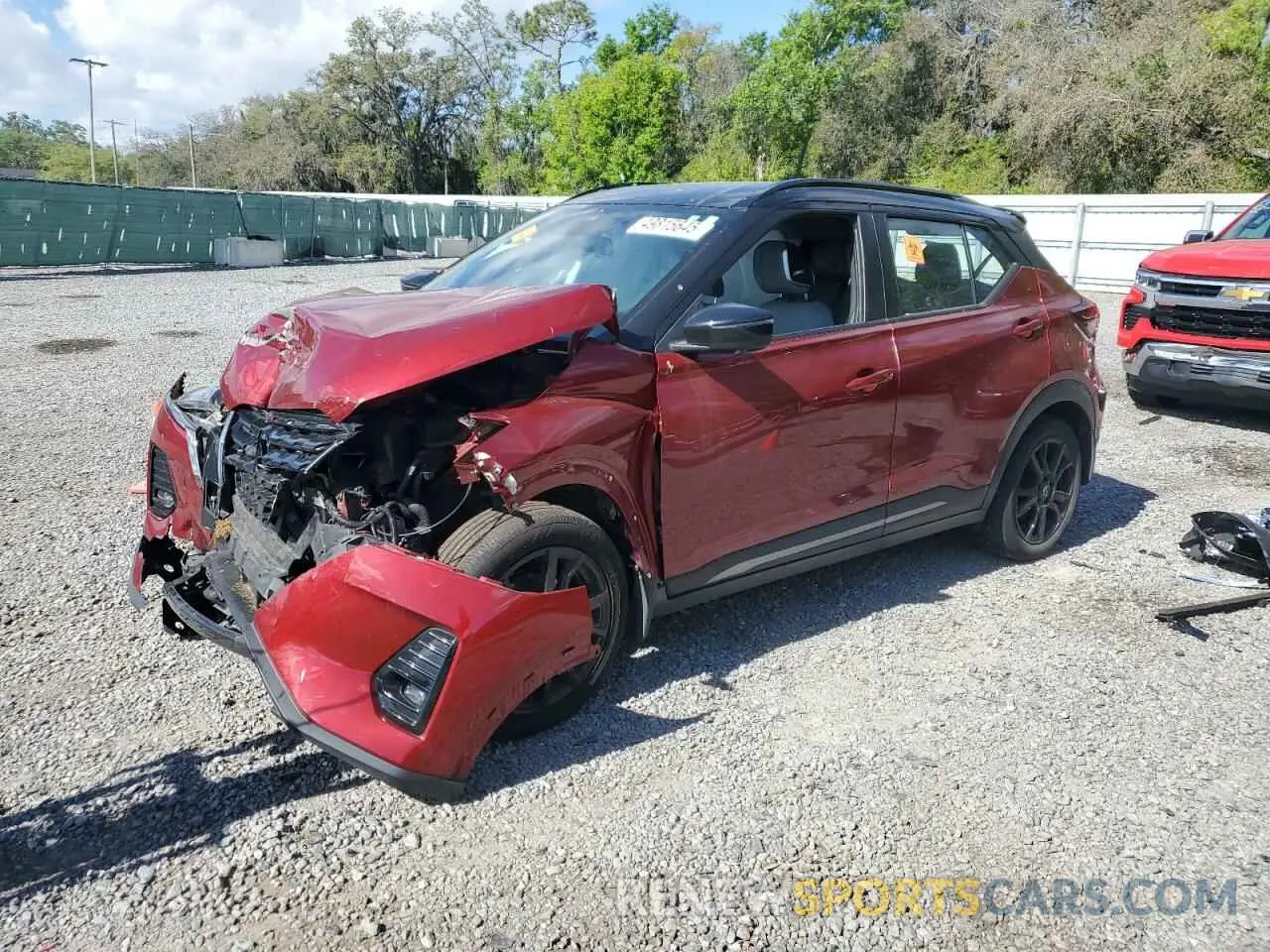 1 Photograph of a damaged car 3N1CP5DV3NL529189 NISSAN KICKS 2022
