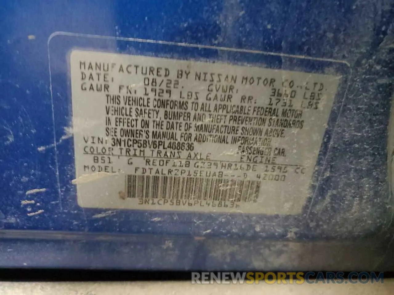 13 Photograph of a damaged car 3N1CP5BV6PL468636 NISSAN KICKS 2023