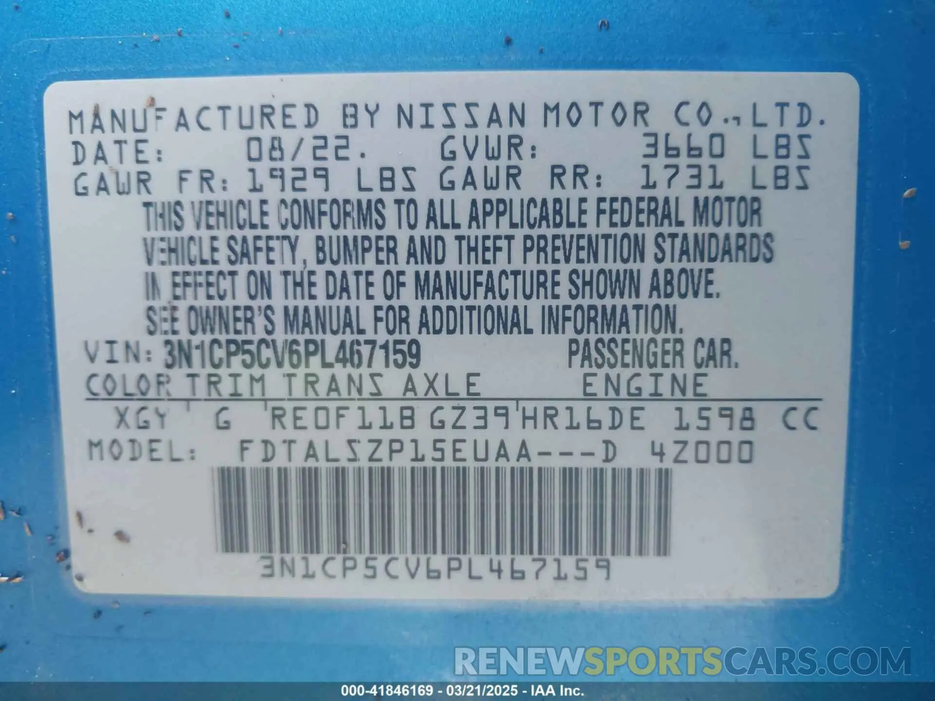 9 Photograph of a damaged car 3N1CP5CV6PL467159 NISSAN KICKS 2023