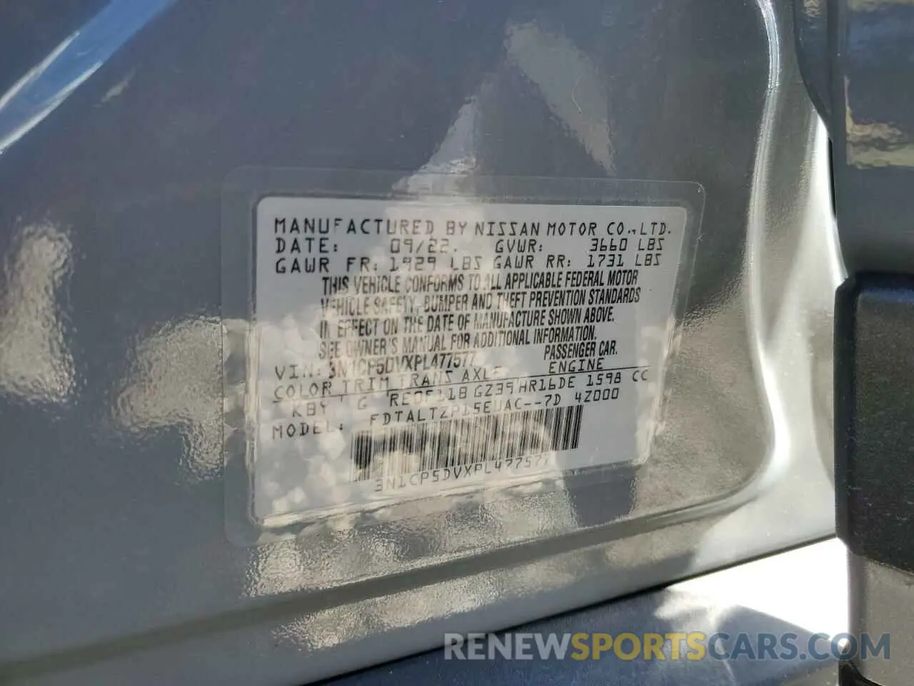 15 Photograph of a damaged car 3N1CP5DVXPL477577 NISSAN KICKS 2023