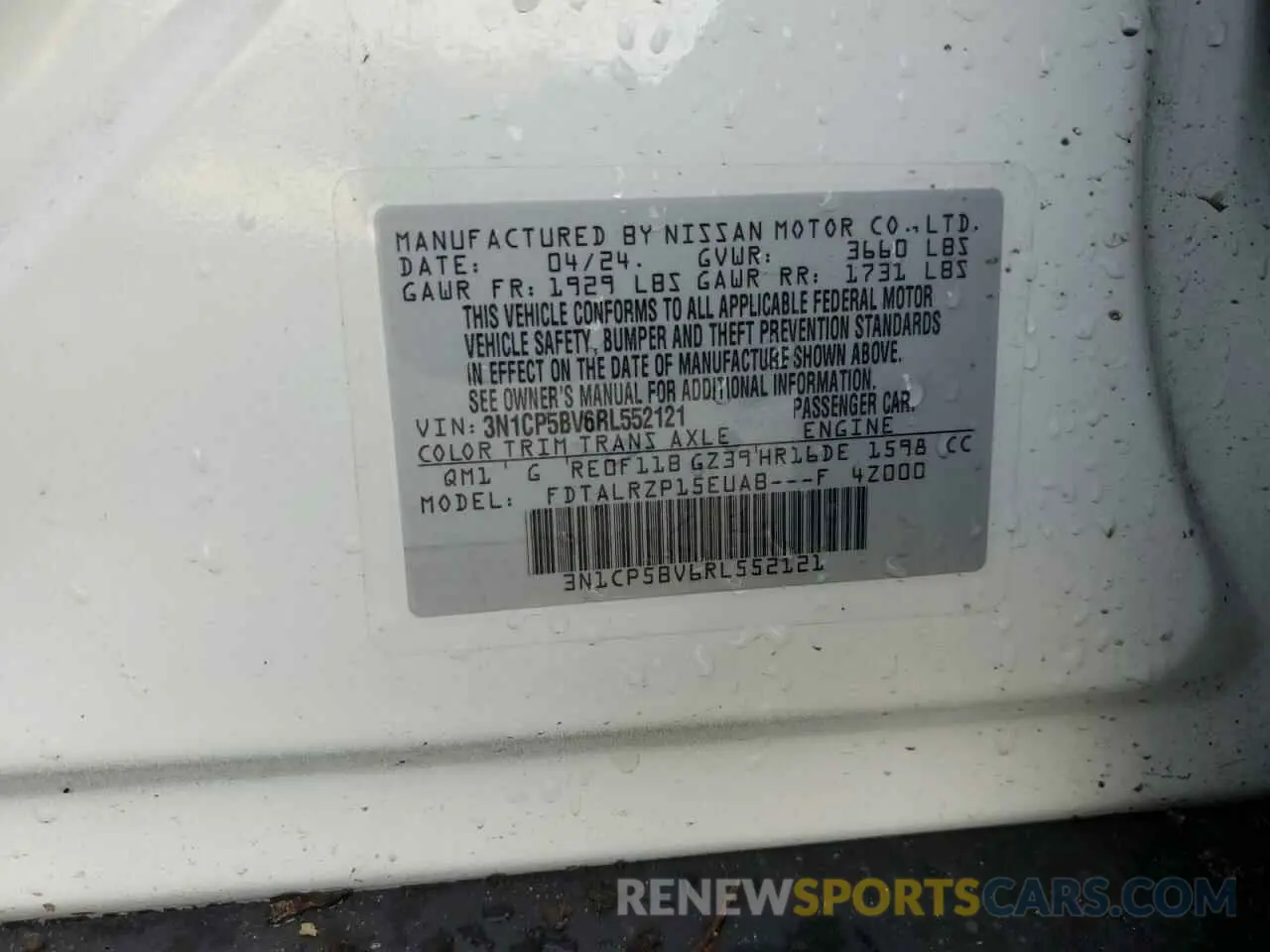 13 Photograph of a damaged car 3N1CP5BV6RL552121 NISSAN KICKS 2024