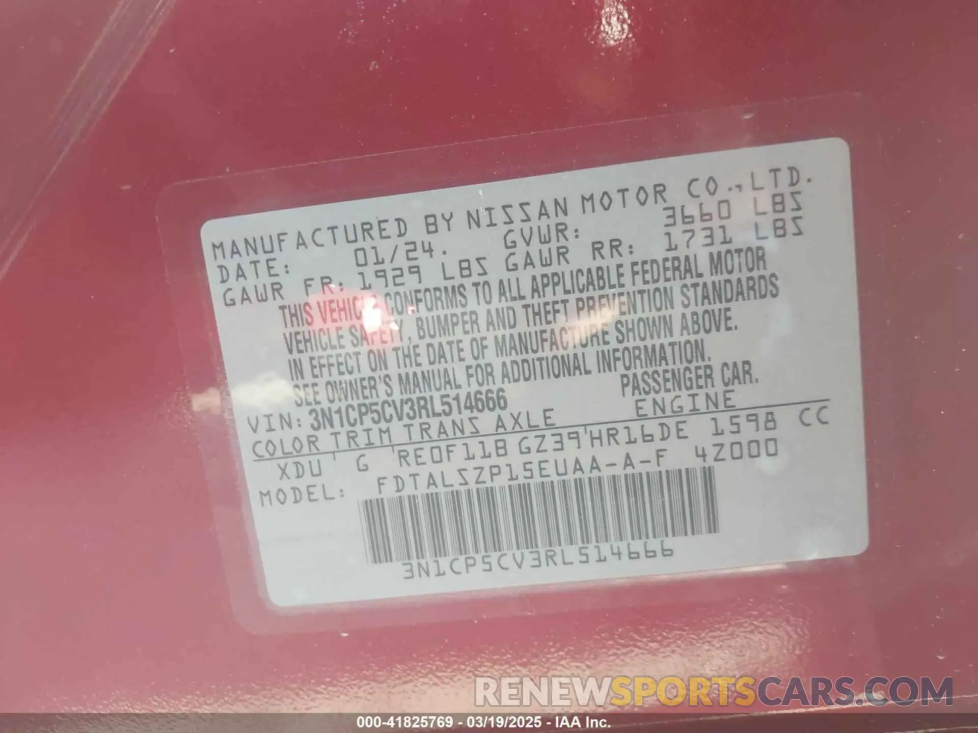 9 Photograph of a damaged car 3N1CP5CV3RL514666 NISSAN KICKS 2024