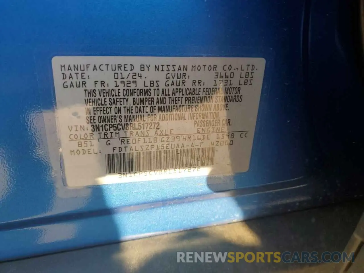 13 Фотография поврежденного автомобиля 3N1CP5CV8RL517272 NISSAN KICKS 2024