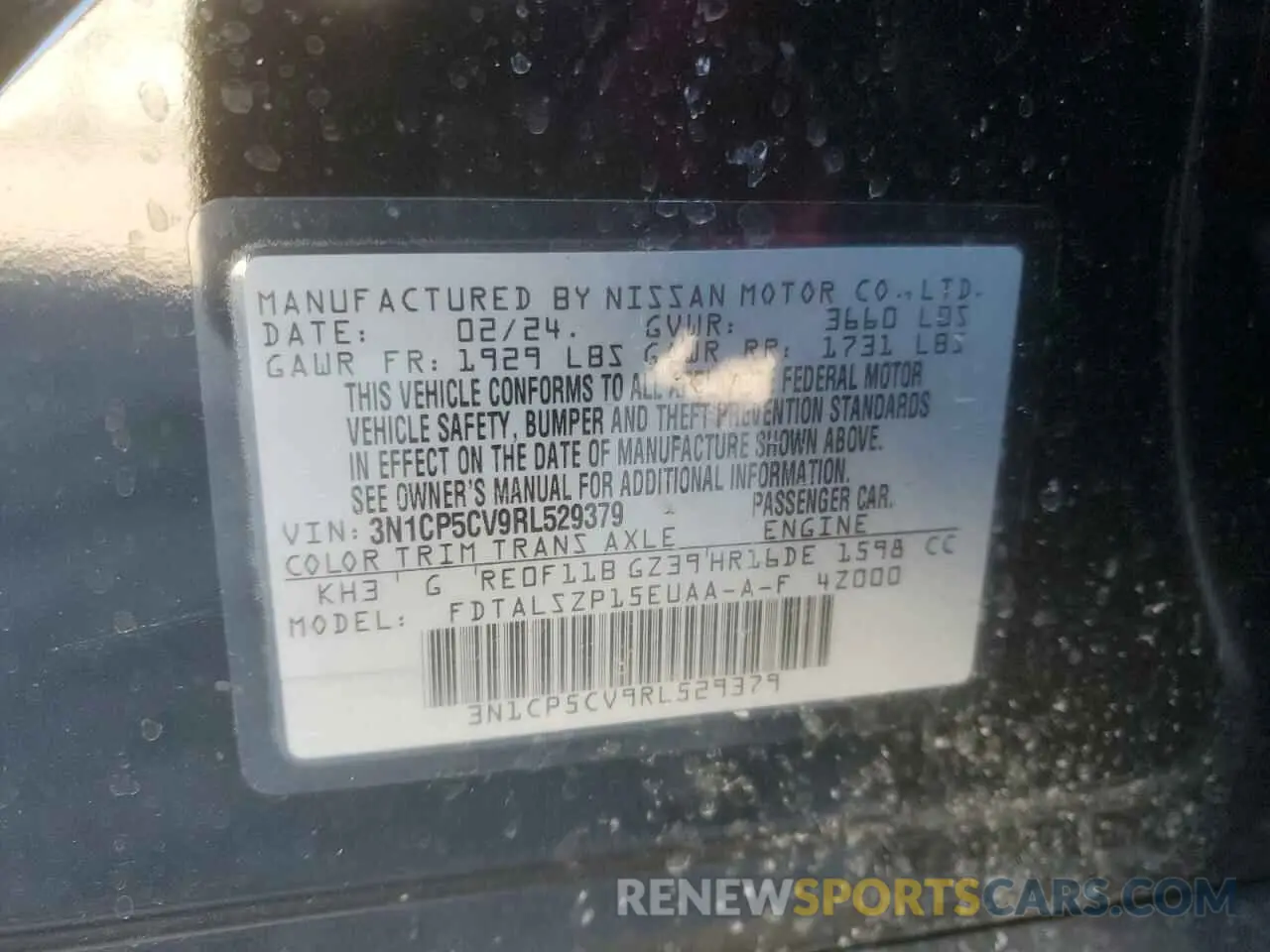 13 Фотография поврежденного автомобиля 3N1CP5CV9RL529379 NISSAN KICKS 2024