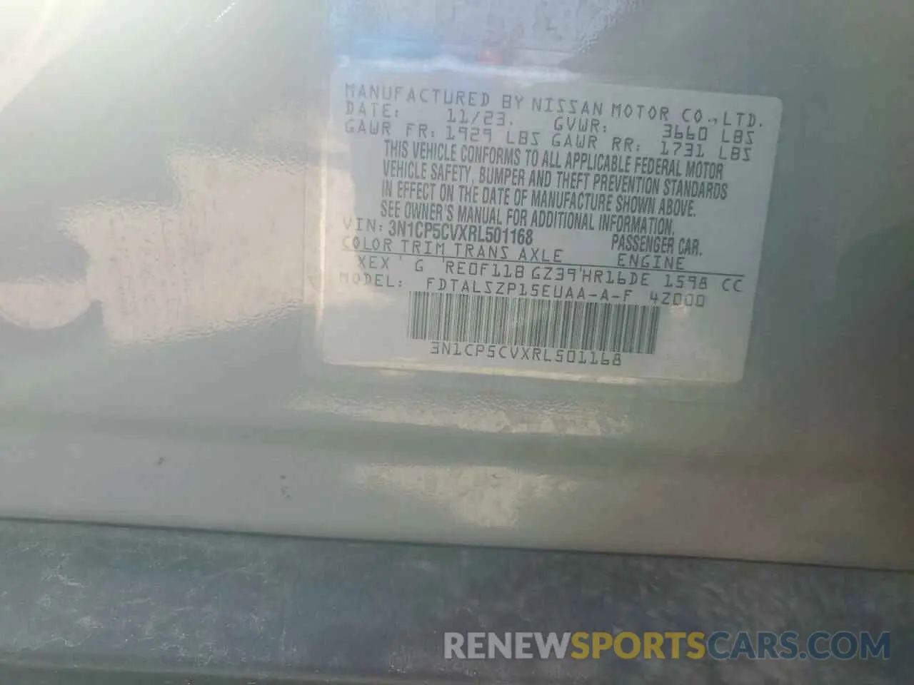 13 Photograph of a damaged car 3N1CP5CVXRL501168 NISSAN KICKS 2024