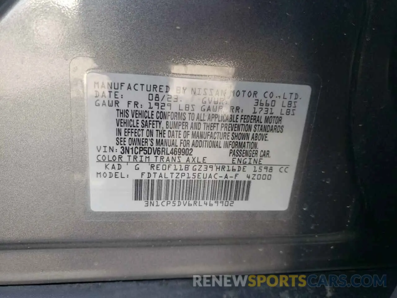 13 Фотография поврежденного автомобиля 3N1CP5DV6RL469902 NISSAN KICKS 2024