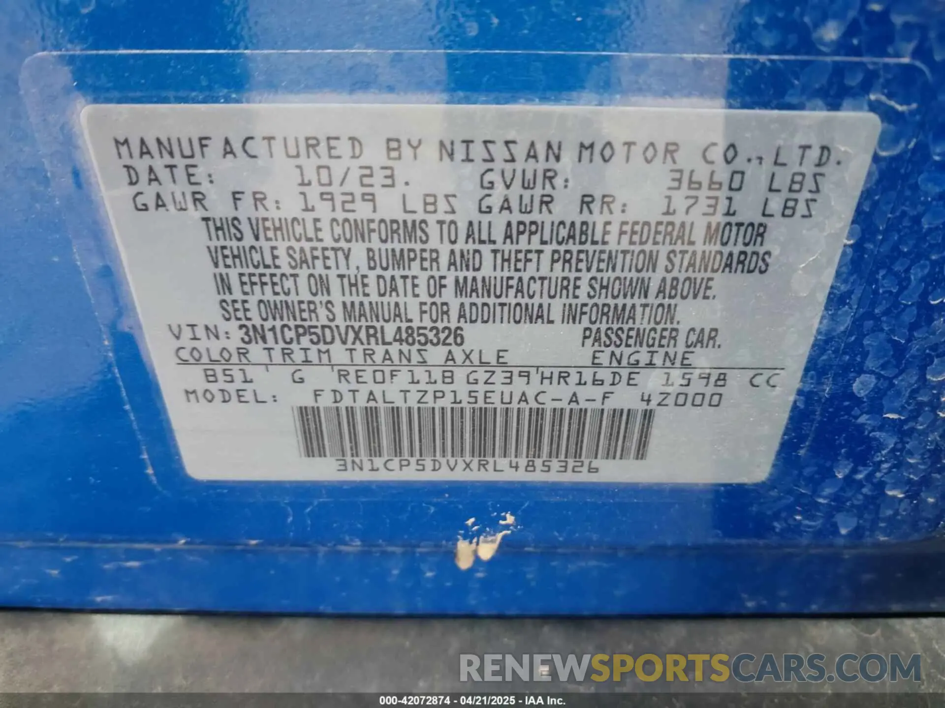9 Photograph of a damaged car 3N1CP5DVXRL485326 NISSAN KICKS 2024