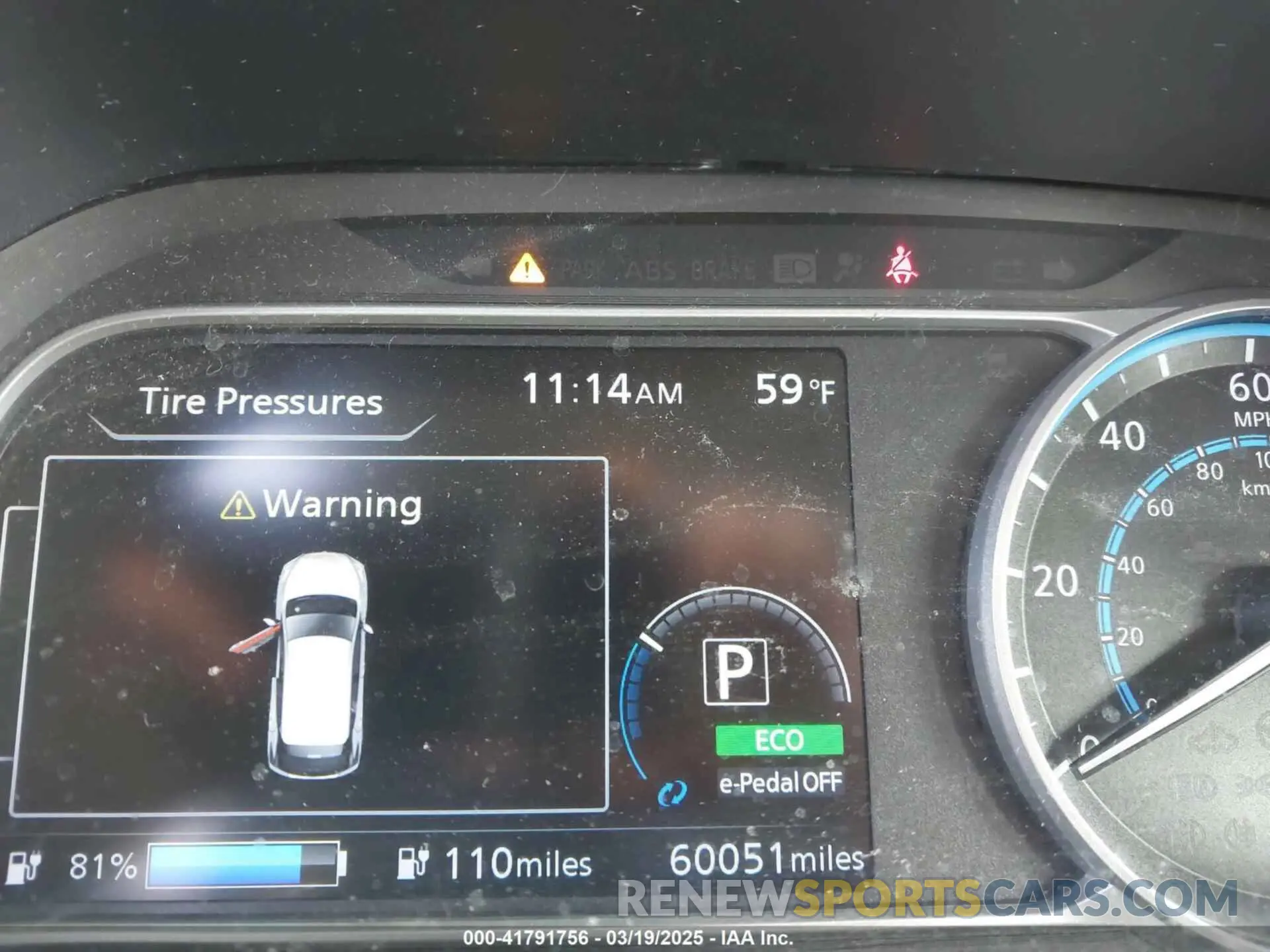 7 Photograph of a damaged car 1N4AZ1CP0KC321908 NISSAN LEAF 2019