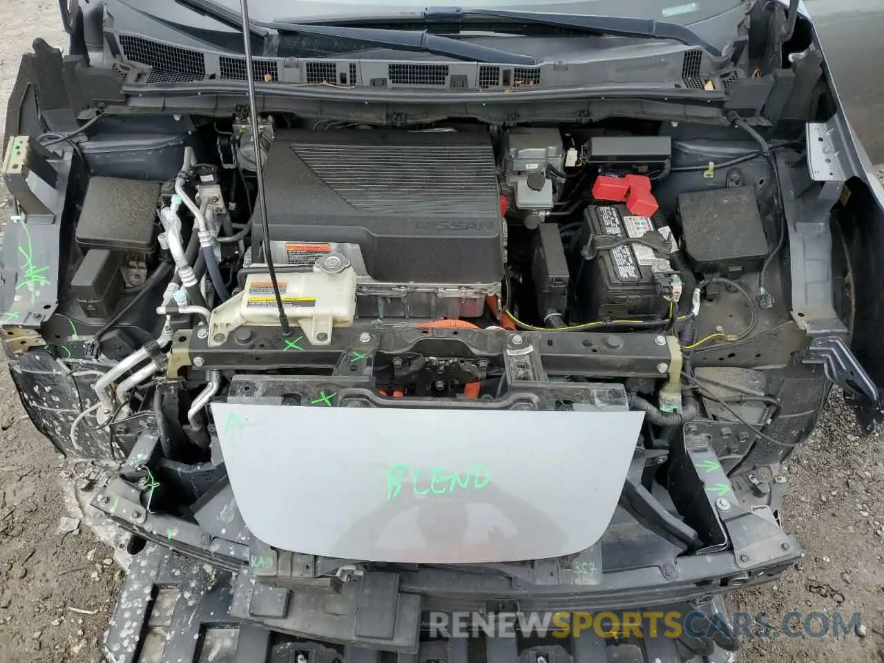 12 Photograph of a damaged car 1N4AZ1CP1KC302364 NISSAN LEAF 2019