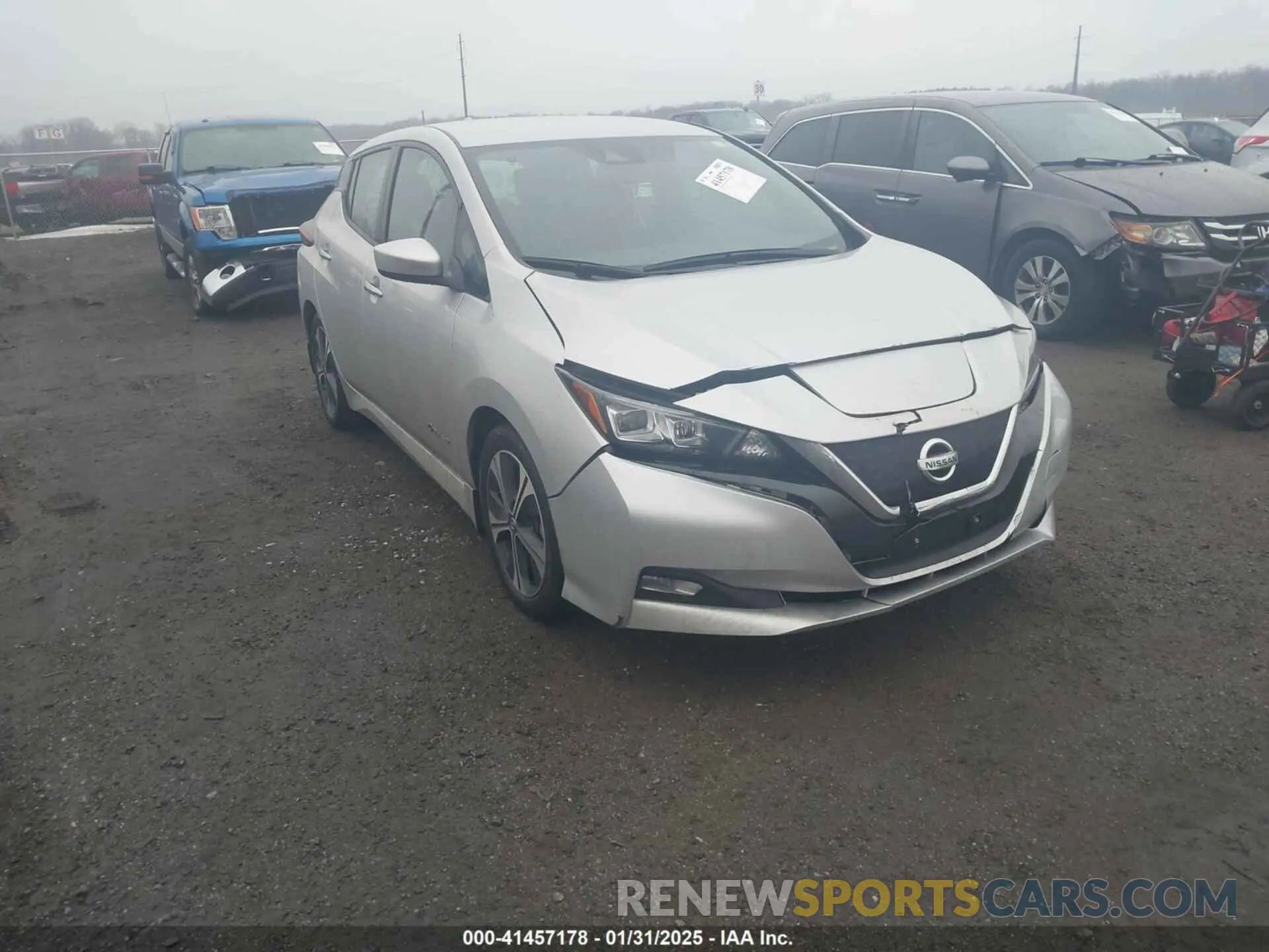 1 Photograph of a damaged car 1N4AZ1CP2KC321523 NISSAN LEAF 2019