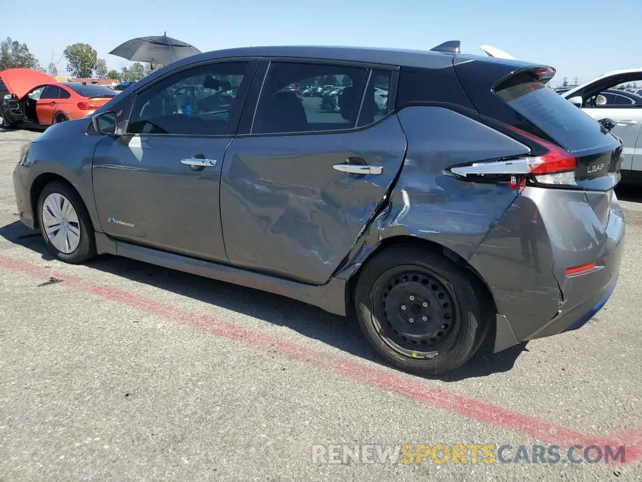 2 Photograph of a damaged car 1N4AZ1CP3KC300289 NISSAN LEAF 2019