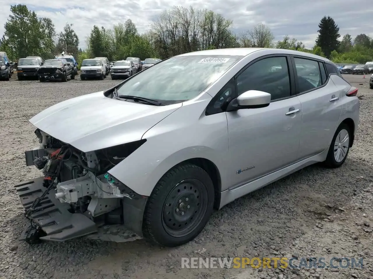 1 Photograph of a damaged car 1N4AZ1CP3KC307985 NISSAN LEAF 2019