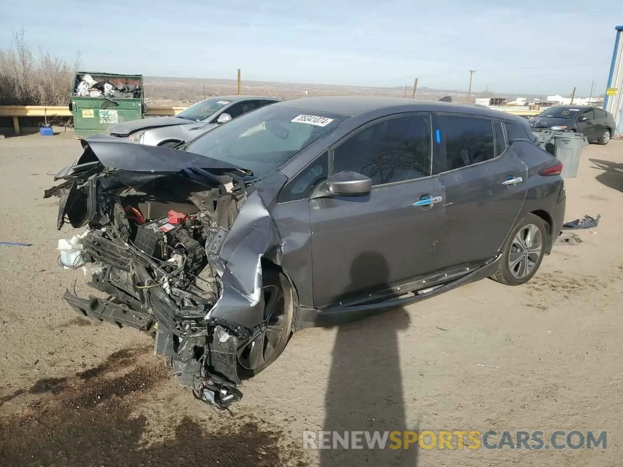 1 Photograph of a damaged car 1N4AZ1CP4KC303346 NISSAN LEAF 2019