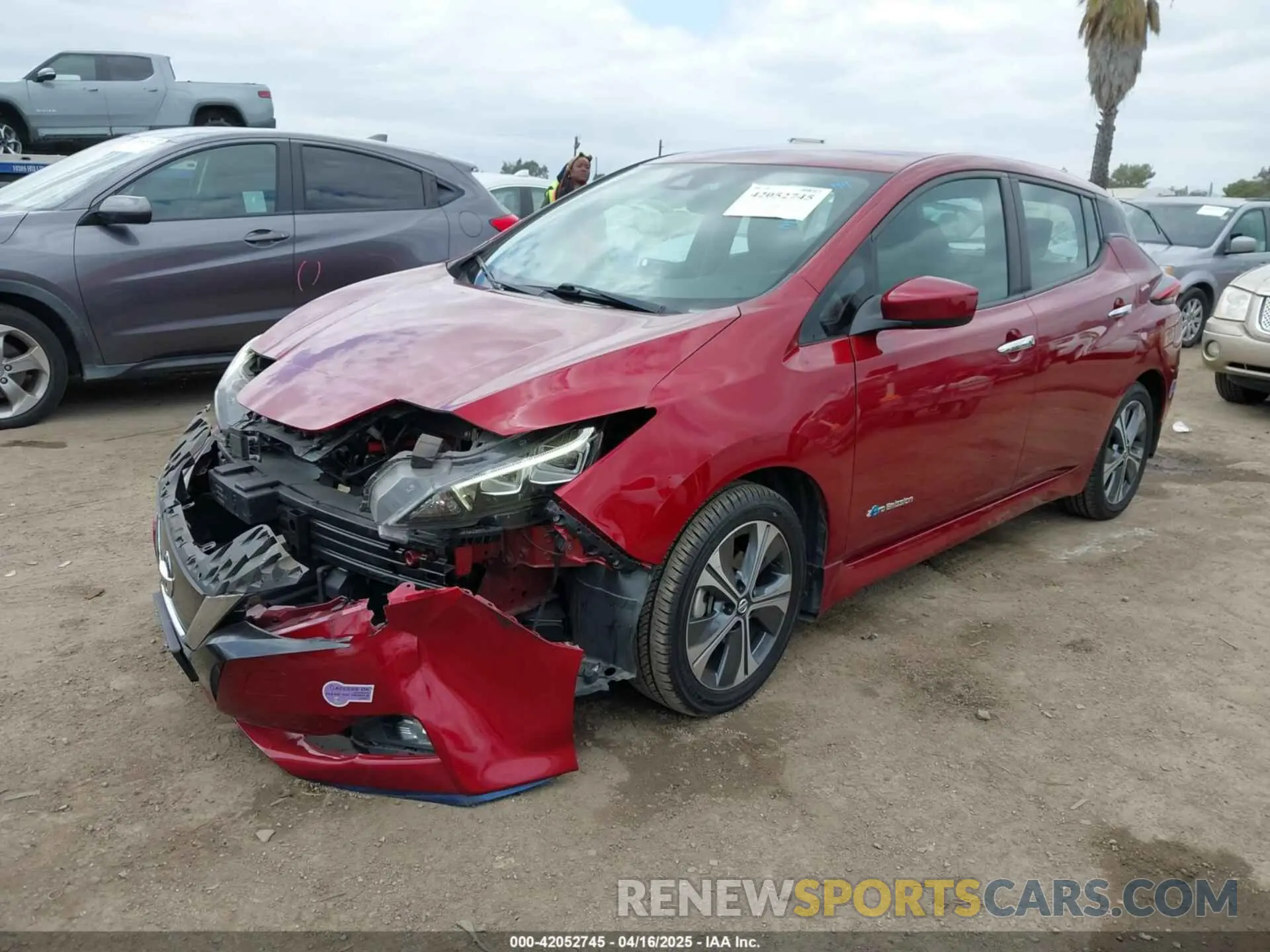 2 Photograph of a damaged car 1N4BZ1CP9KC311818 NISSAN LEAF 2019
