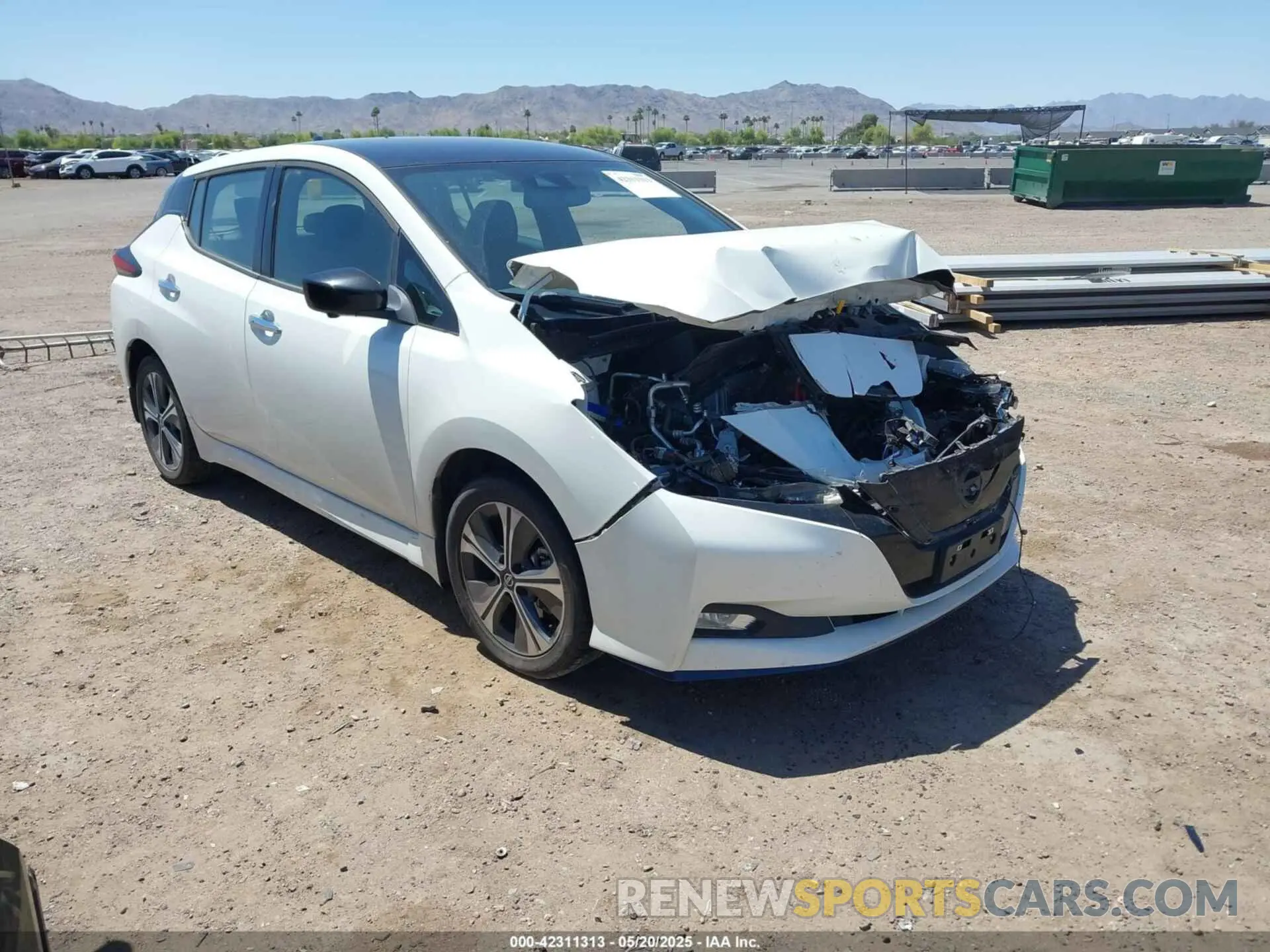 1 Фотография поврежденного автомобиля 1N4BZ1CV7MC551533 NISSAN LEAF 2021