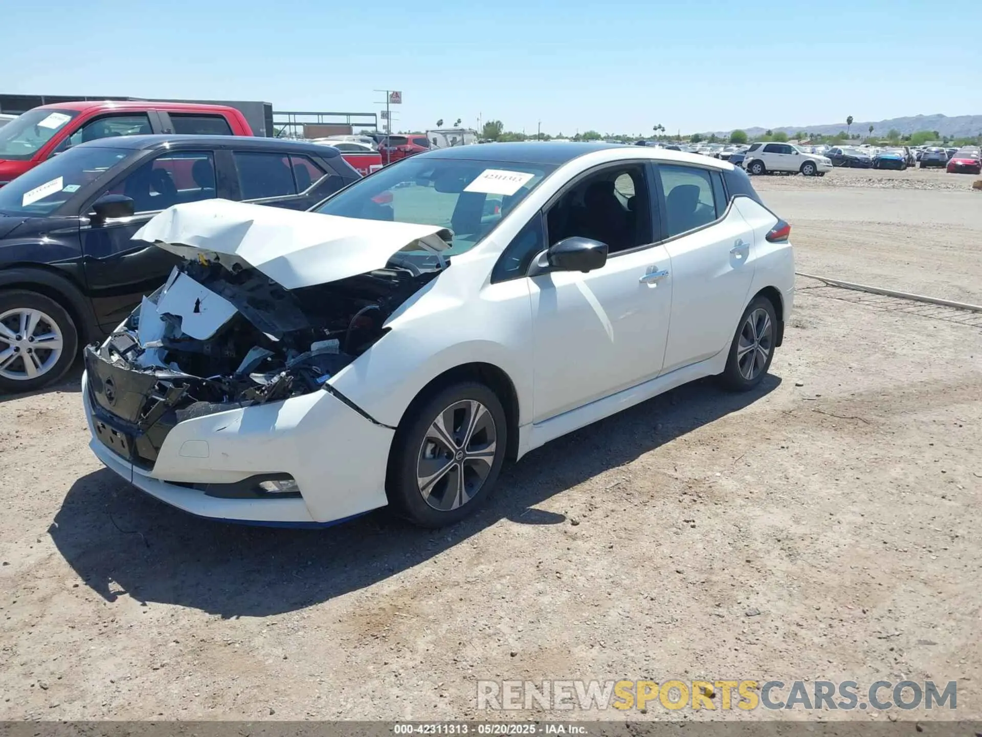 2 Фотография поврежденного автомобиля 1N4BZ1CV7MC551533 NISSAN LEAF 2021