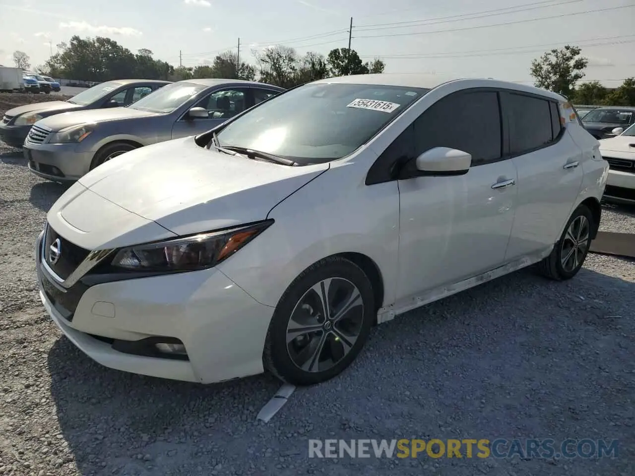 1 Photograph of a damaged car 1N4AZ1CV5NC551415 NISSAN LEAF 2022
