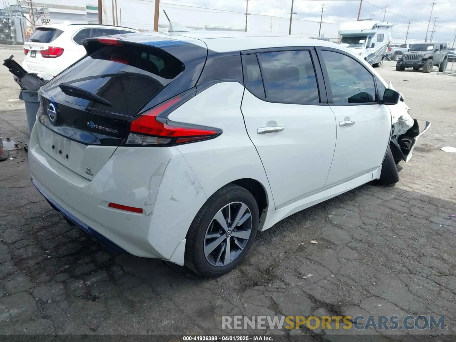 4 Фотография поврежденного автомобиля 1N4BZ1BV9NC551228 NISSAN LEAF 2022
