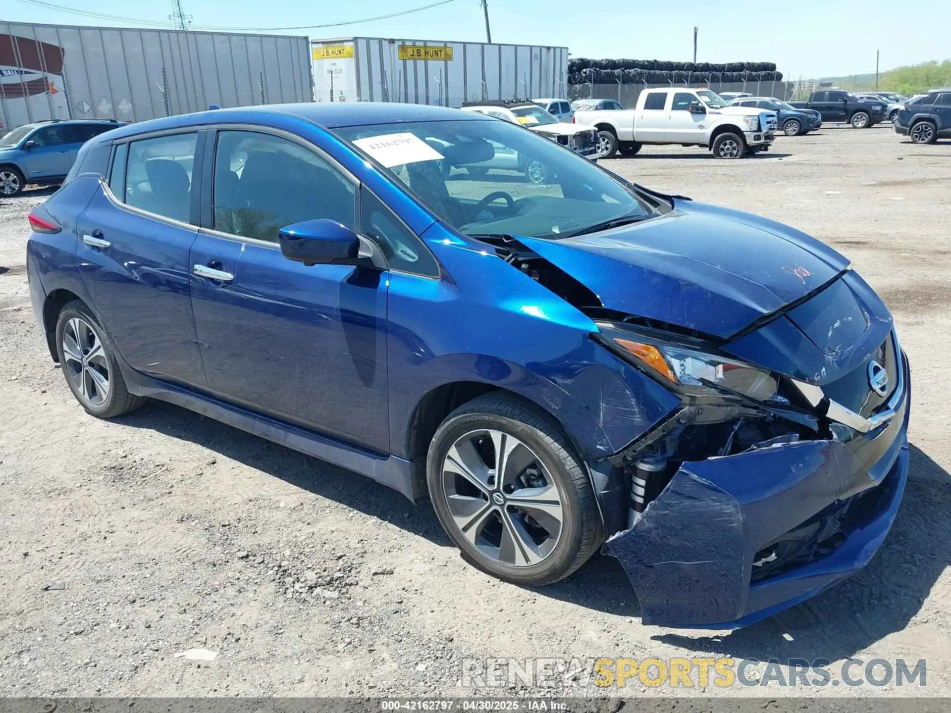 1 Photograph of a damaged car 1N4BZ1CV1NC553571 NISSAN LEAF 2022