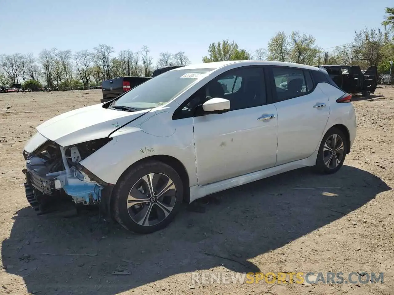 1 Photograph of a damaged car 1N4BZ1CV7NC552764 NISSAN LEAF 2022