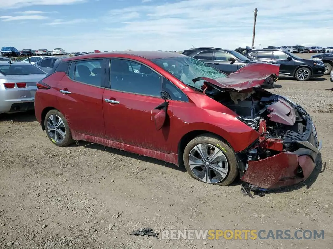 4 Photograph of a damaged car 1N4BZ1CV7NC555289 NISSAN LEAF 2022