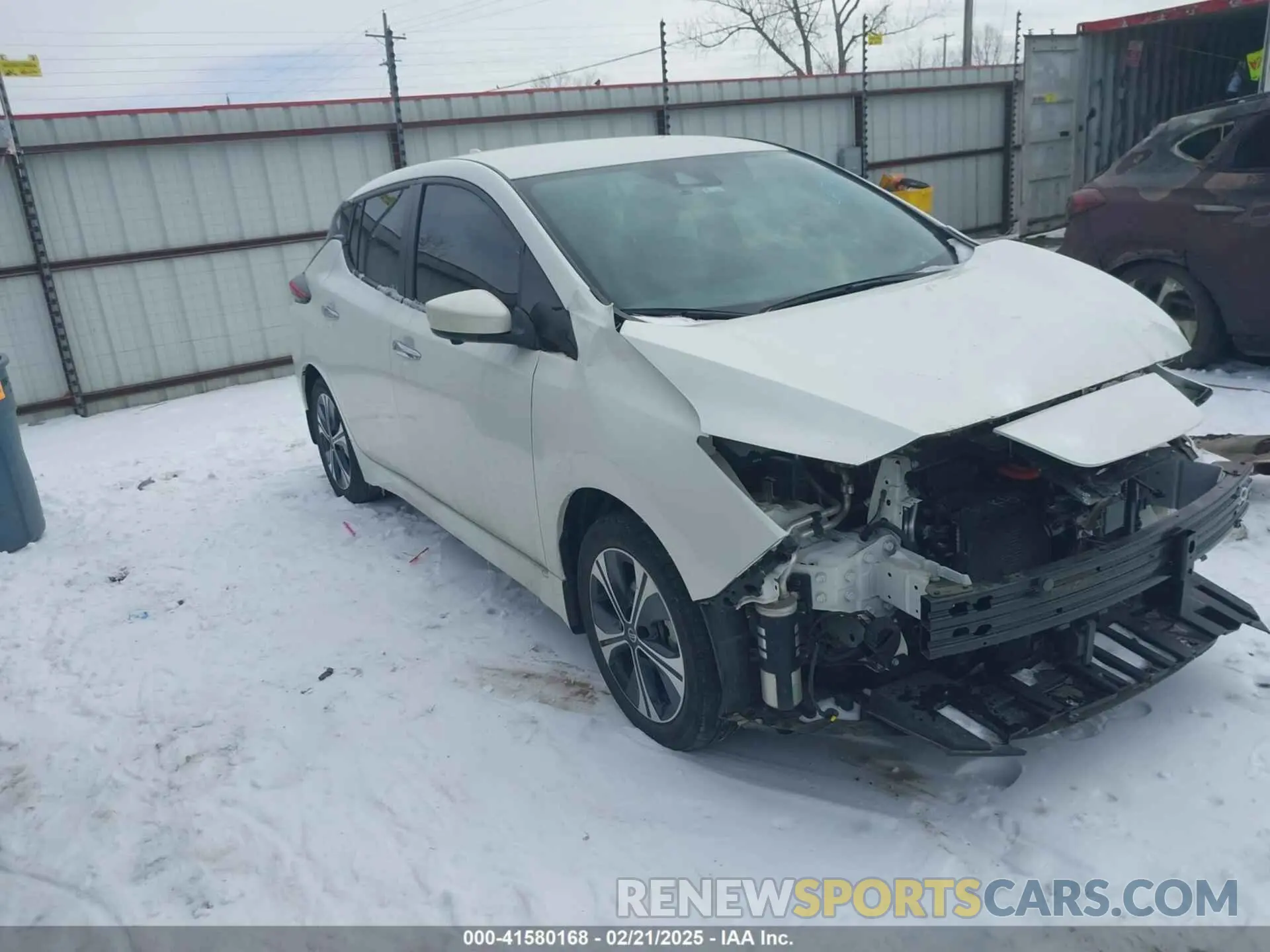 1 Photograph of a damaged car 1N4BZ1CV9NC557996 NISSAN LEAF 2022