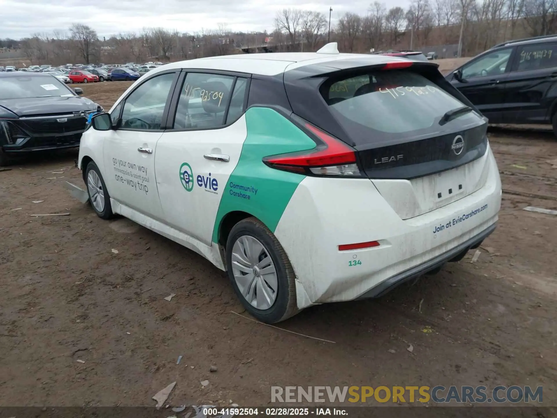 3 Photograph of a damaged car 1N4AZ1BV7PC551730 NISSAN LEAF 2023