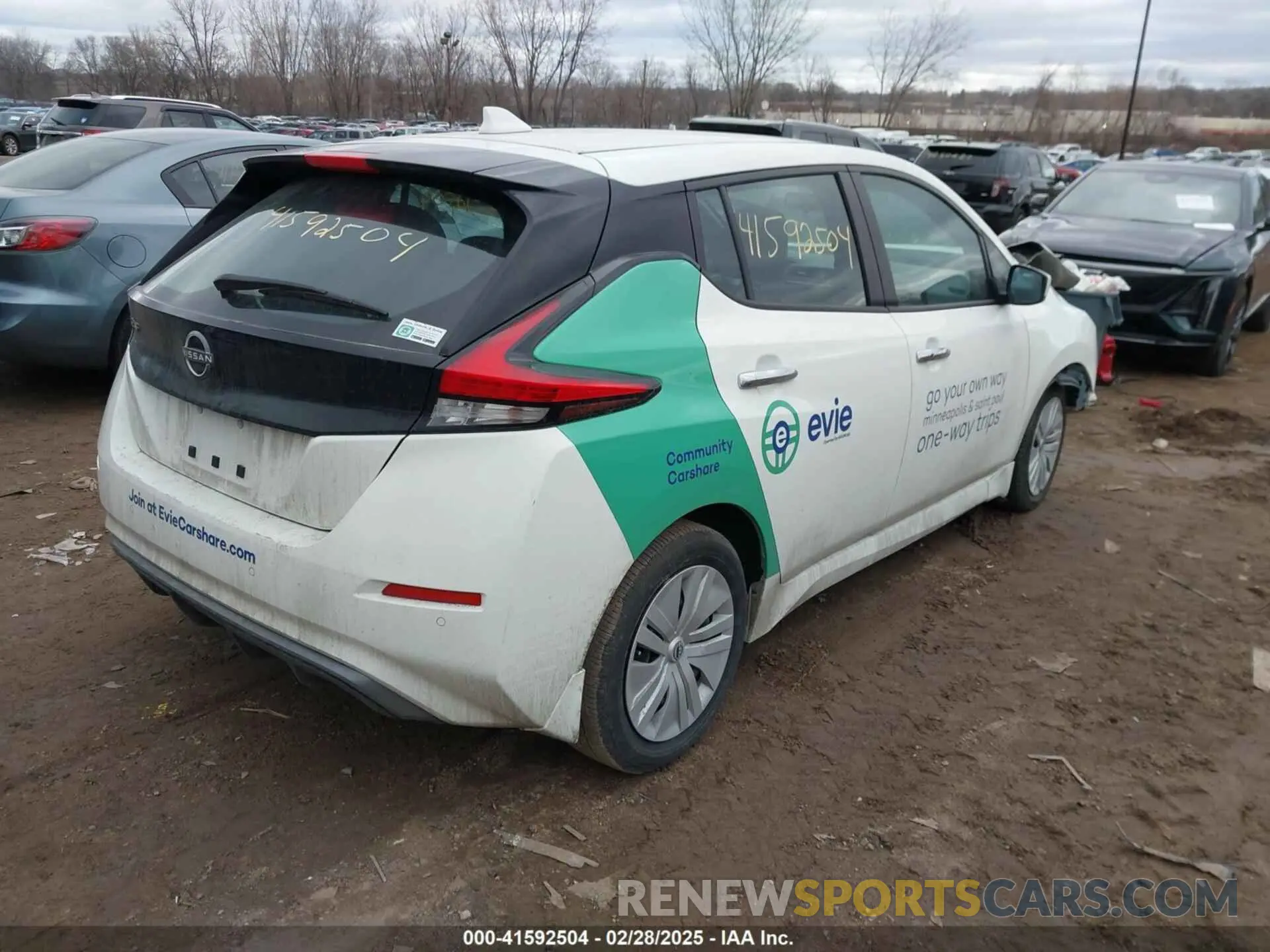 4 Photograph of a damaged car 1N4AZ1BV7PC551730 NISSAN LEAF 2023