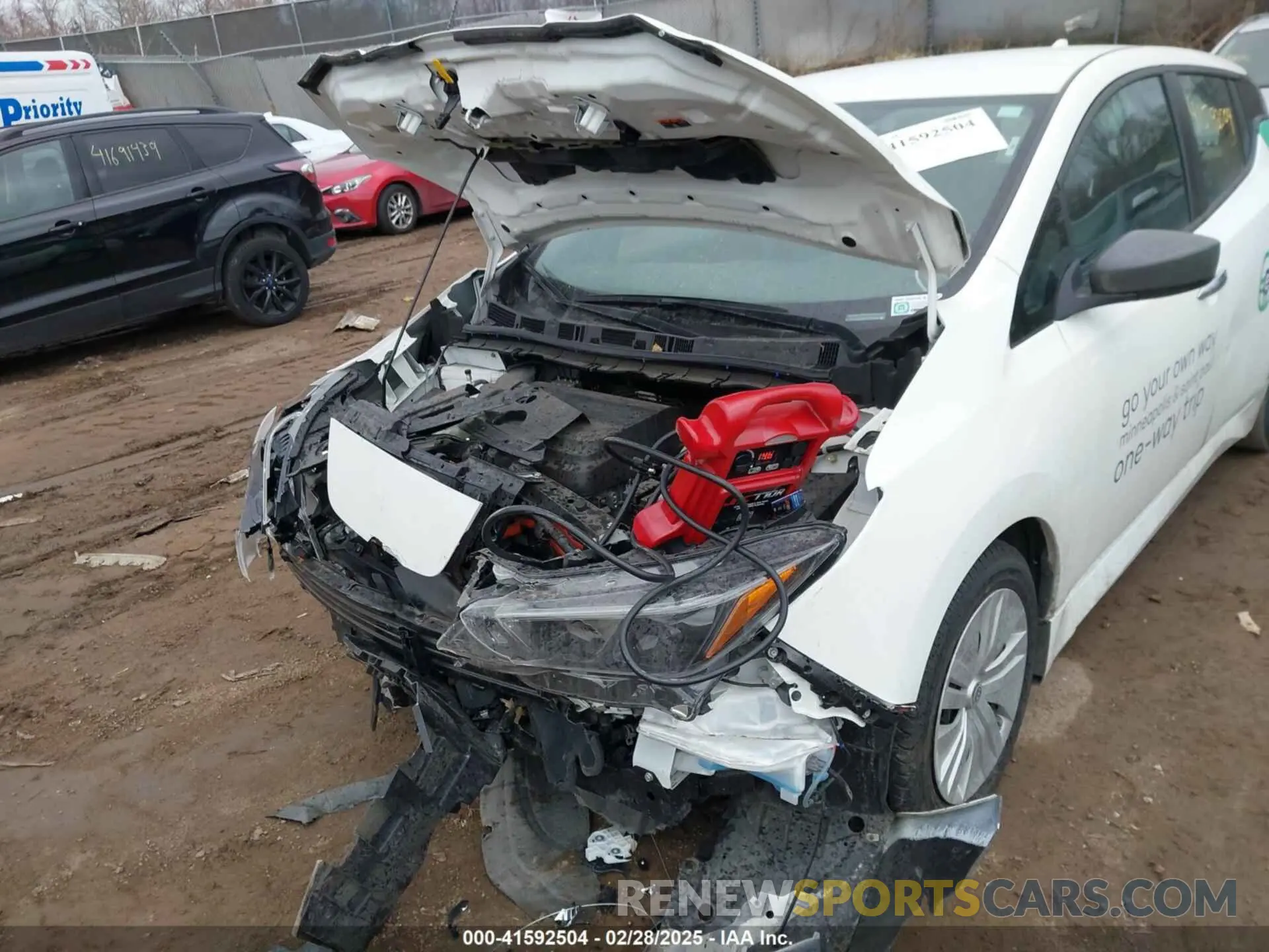 6 Photograph of a damaged car 1N4AZ1BV7PC551730 NISSAN LEAF 2023