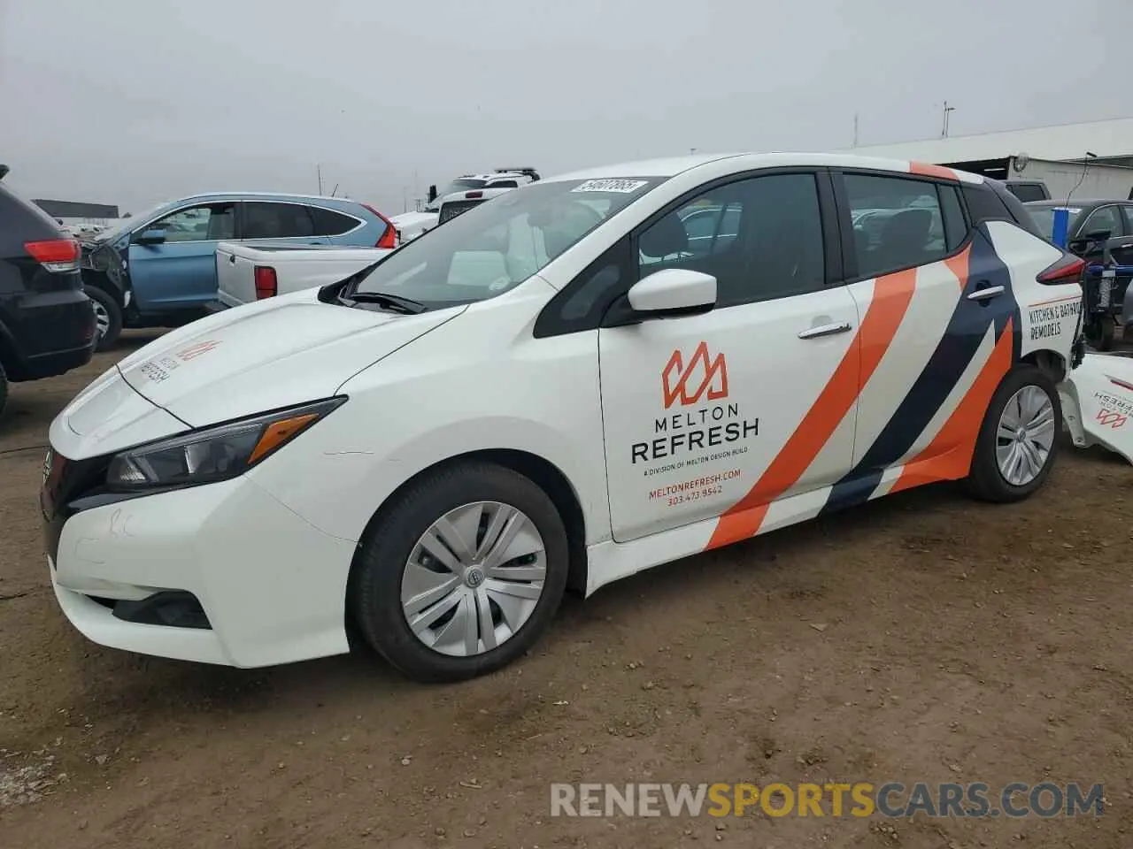 1 Photograph of a damaged car 1N4AZ1BV7PC556149 NISSAN LEAF 2023