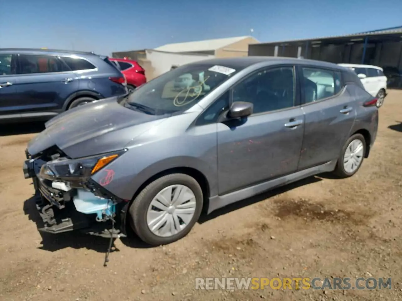 1 Photograph of a damaged car 1N4AZ1BV7PC557950 NISSAN LEAF 2023