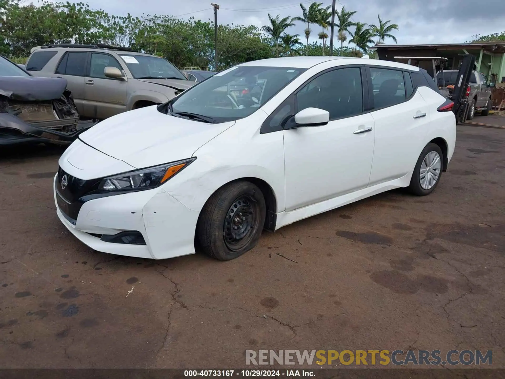 2 Фотография поврежденного автомобиля 1N4AZ1BV7PC560847 NISSAN LEAF 2023