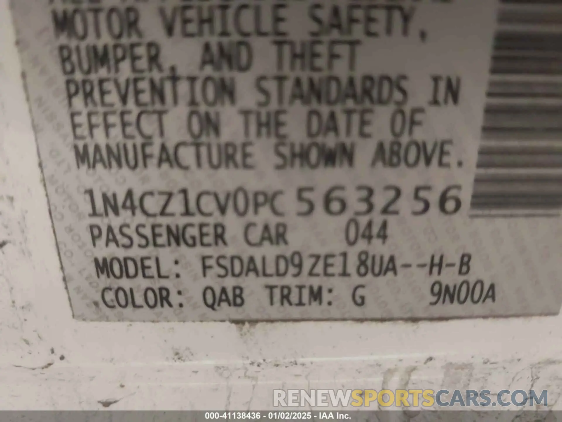 9 Фотография поврежденного автомобиля 1N4CZ1CV0PC563256 NISSAN LEAF 2023