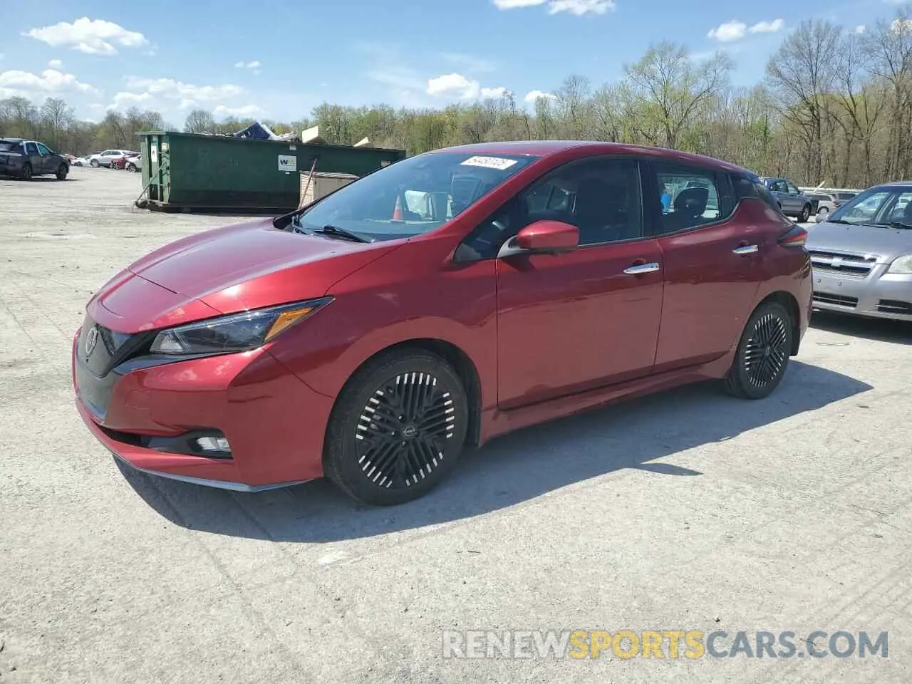 1 Photograph of a damaged car 1N4CZ1CV2PC550685 NISSAN LEAF 2023