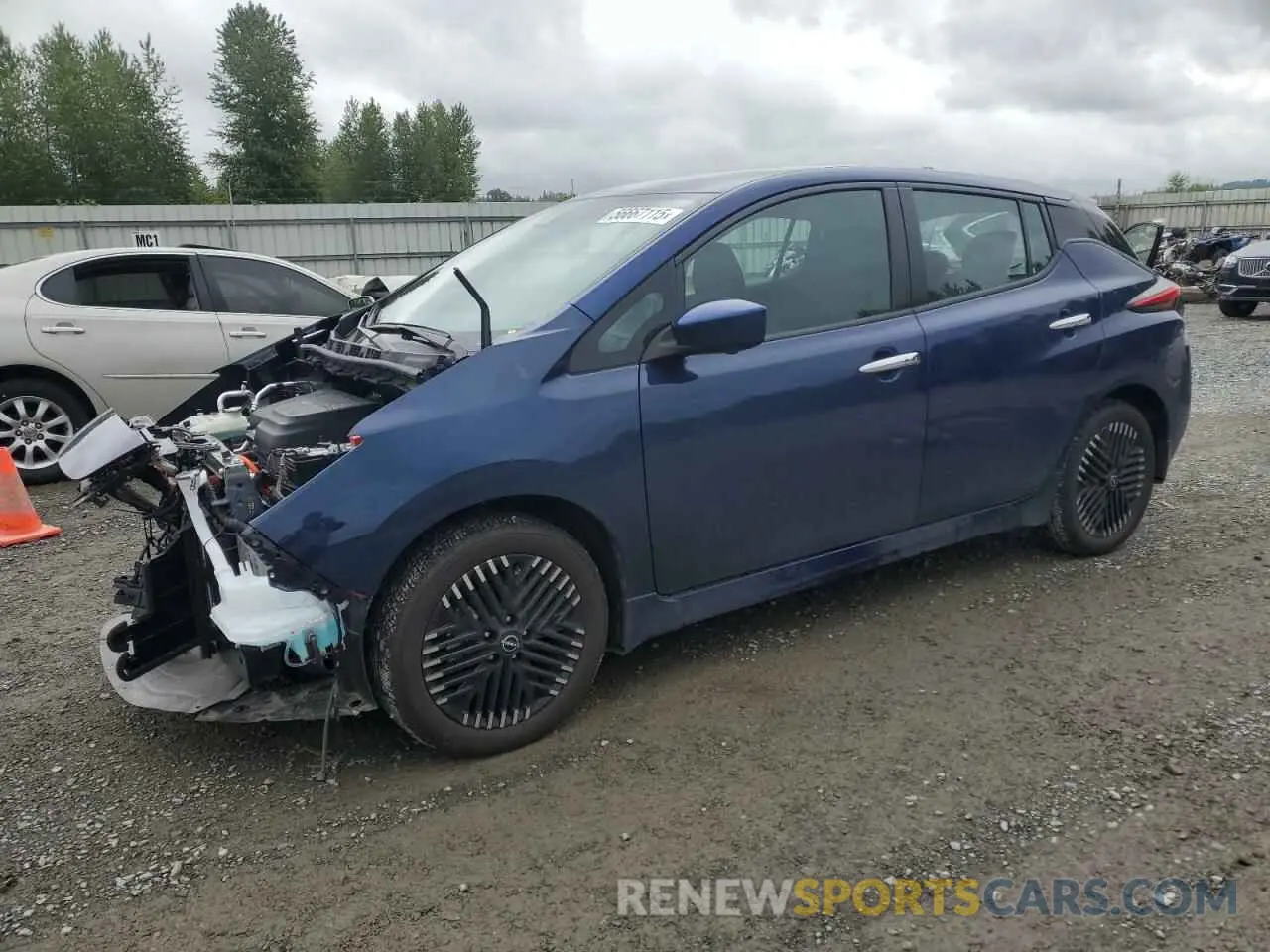 1 Photograph of a damaged car 1N4CZ1CV8RC554825 NISSAN LEAF 2024