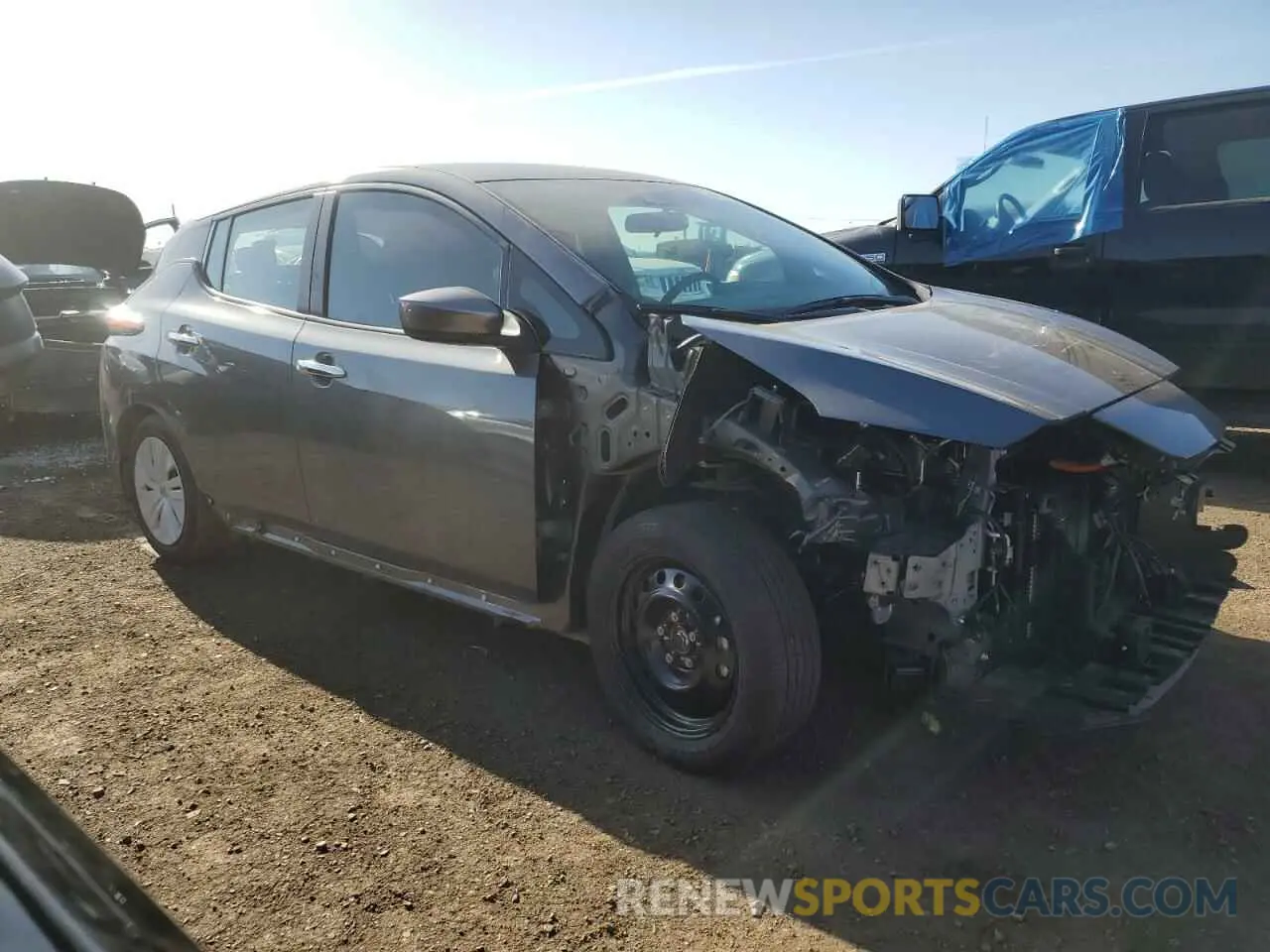 4 Photograph of a damaged car 1N4AZ1BV7SC564793 NISSAN LEAF 2025