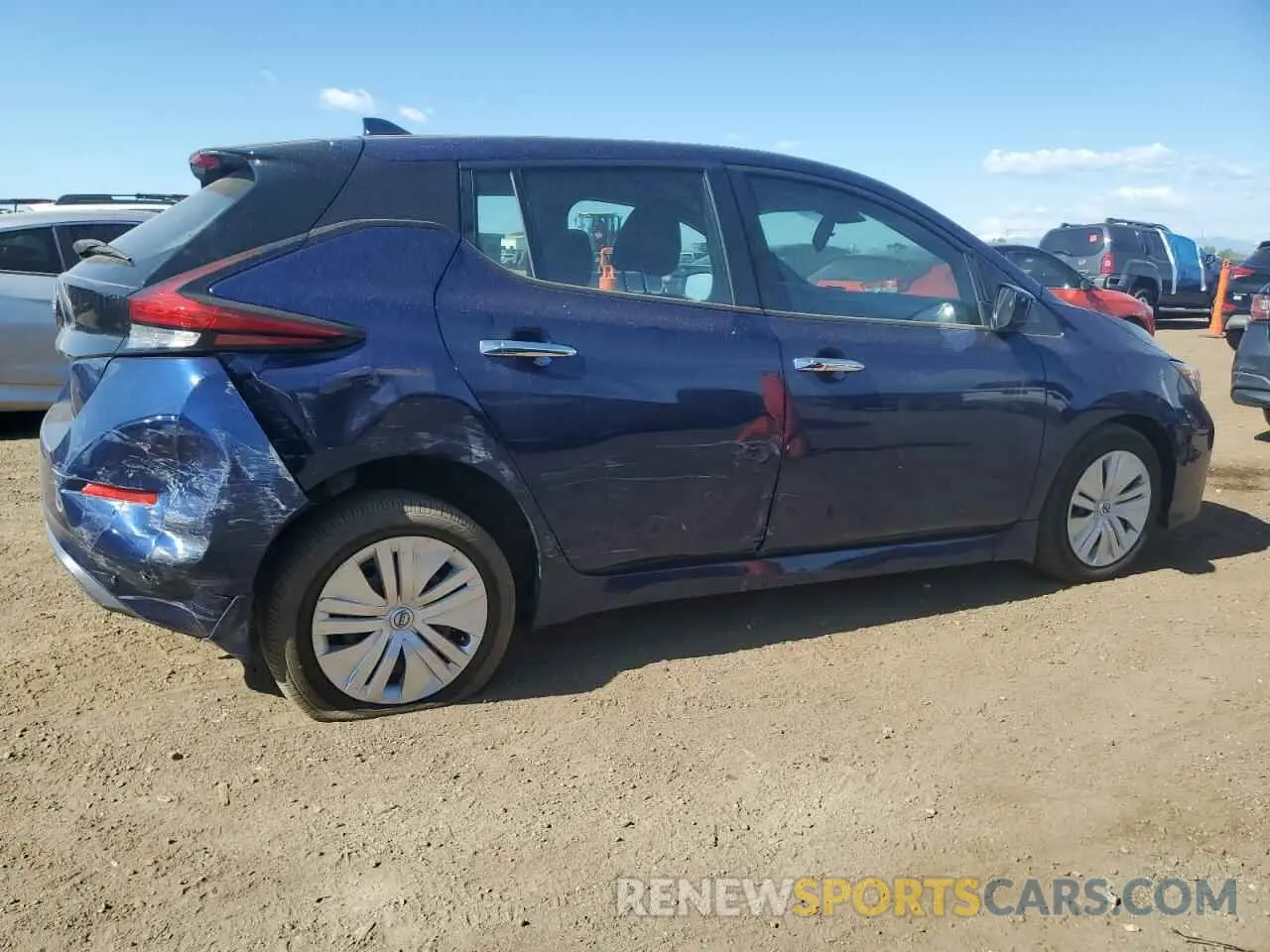3 Photograph of a damaged car 1N4AZ1BVXSC563458 NISSAN LEAF 2025