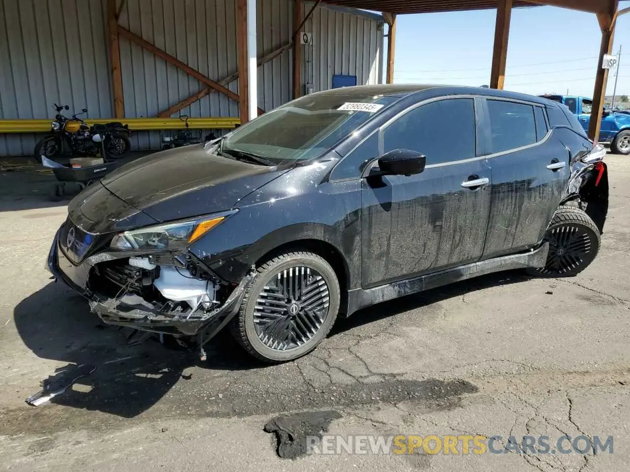 1 Photograph of a damaged car 1N4CZ1CV0SC566585 NISSAN LEAF 2025