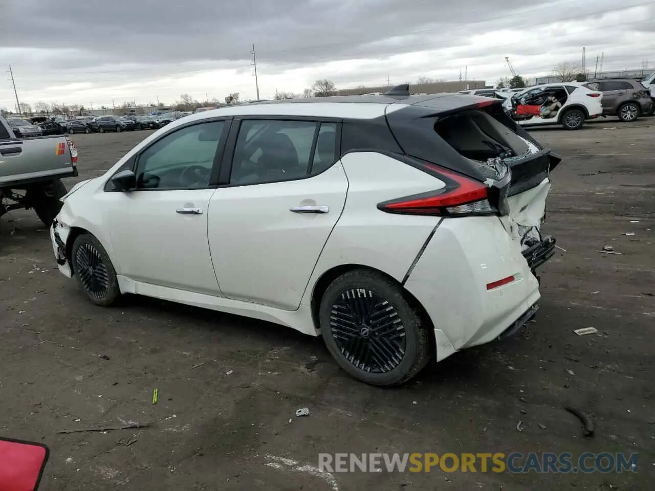 2 Photograph of a damaged car 1N4CZ1CV2SC559072 NISSAN LEAF 2025