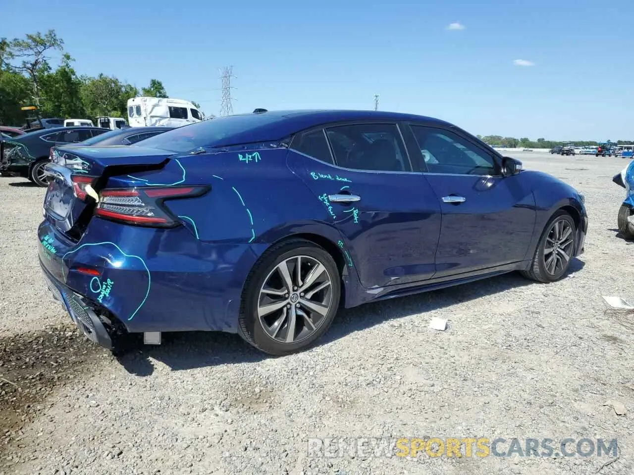3 Photograph of a damaged car 1N4AA6AV0KC373397 NISSAN MAXIMA 2019