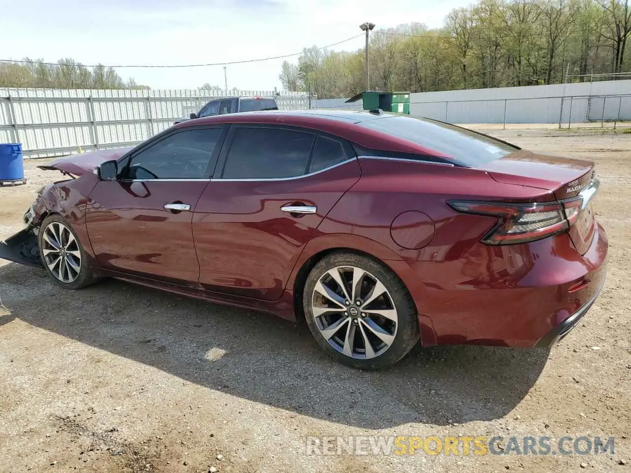2 Photograph of a damaged car 1N4AA6AV2KC375846 NISSAN MAXIMA 2019