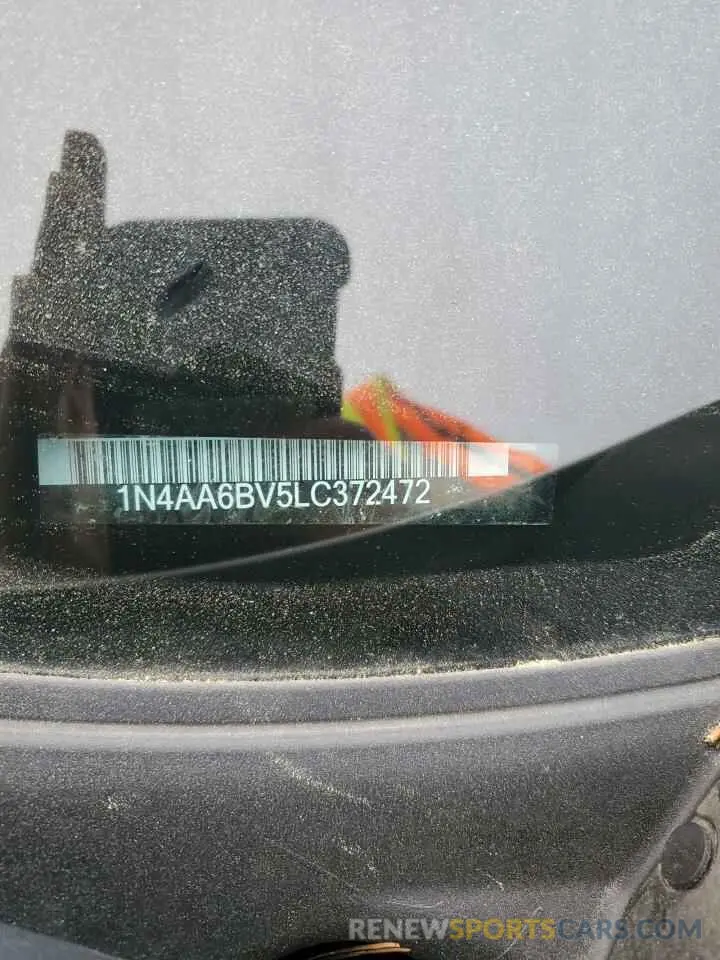12 Photograph of a damaged car 1N4AA6BV5LC372472 NISSAN MAXIMA 2020