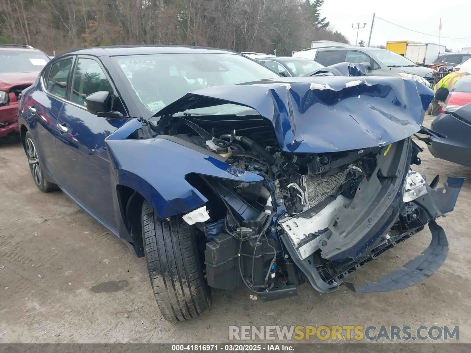 1 Photograph of a damaged car 1N4AA6CV6MC507605 NISSAN MAXIMA 2021