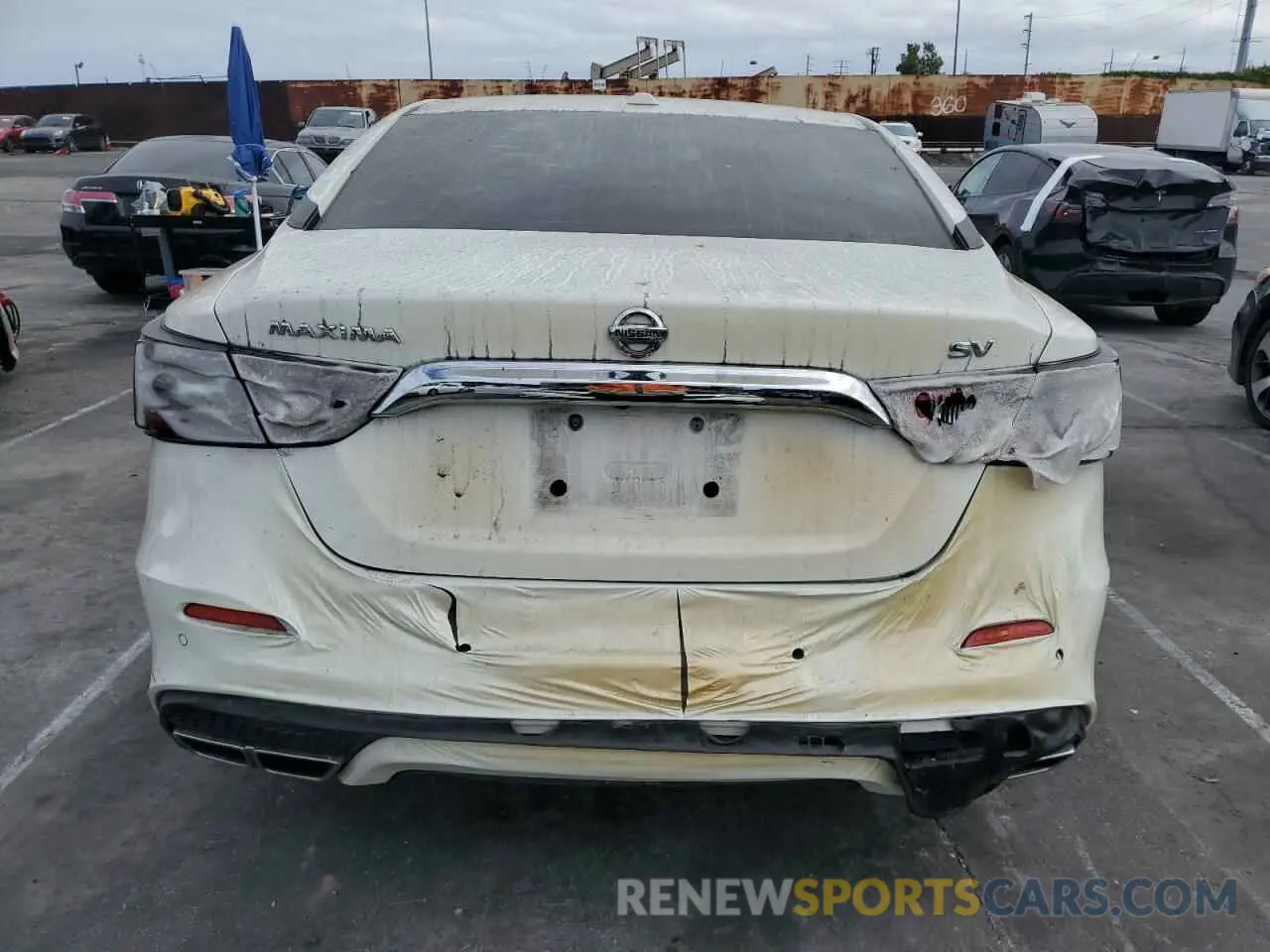 6 Photograph of a damaged car 1N4AA6CV6NC502180 NISSAN MAXIMA 2022