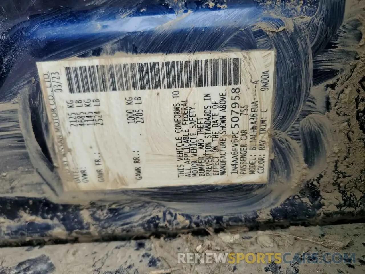 12 Фотография поврежденного автомобиля 1N4AA6FV6PC507958 NISSAN MAXIMA 2023