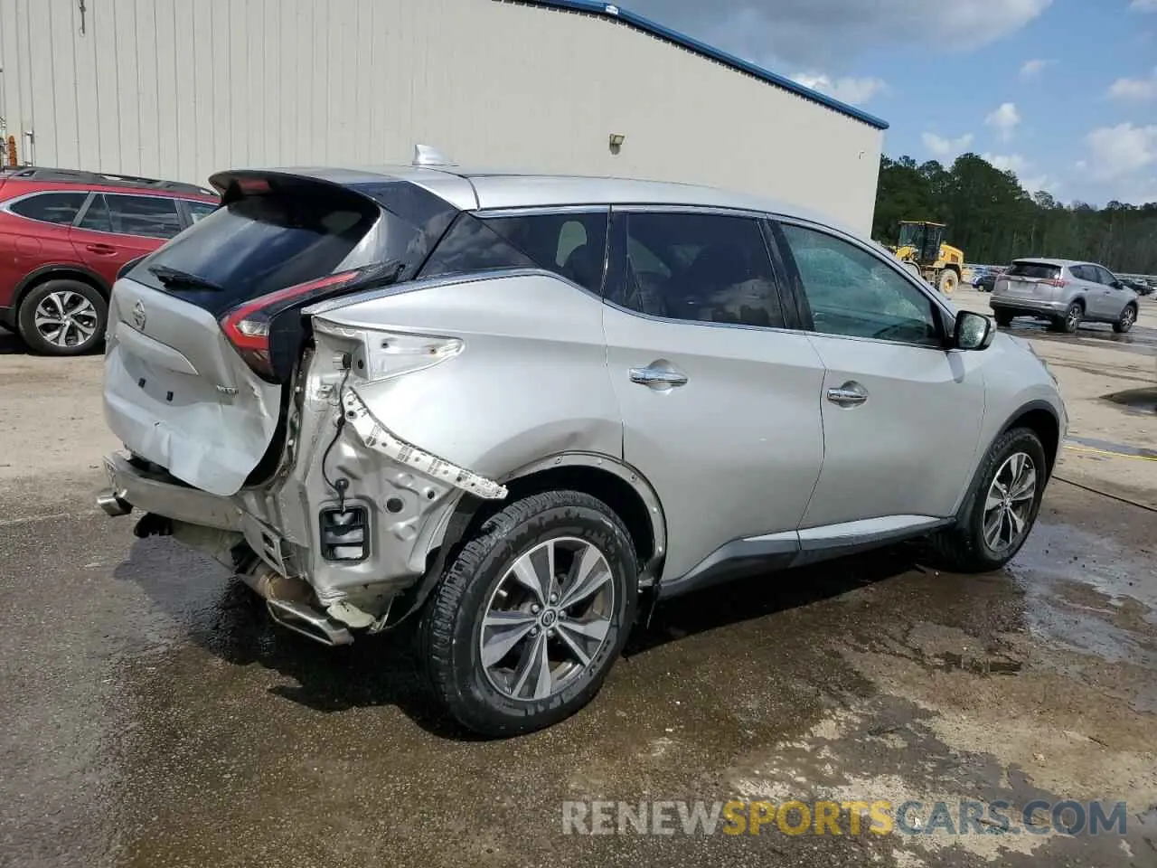 3 Photograph of a damaged car 5N1AZ2MS3KN111192 NISSAN MURANO 2019